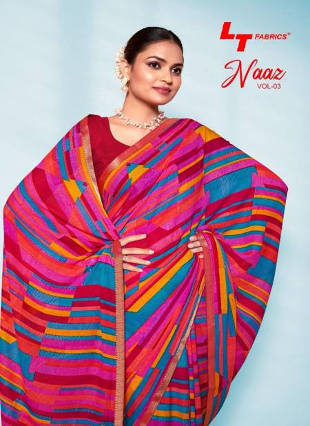 Naaz 03 By Lt Daily Wear Micro Printed Sarees Wholesale Price In Surat